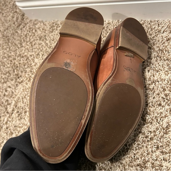 aldo mens brown dress shoes Tweed check long sleeve dress – Ancosti main image 0
